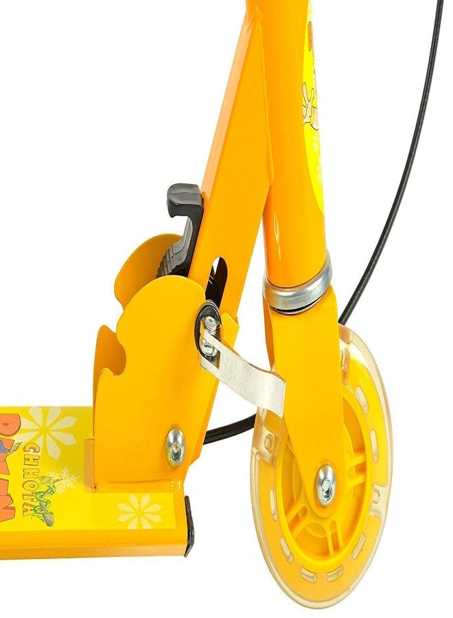 NEYU Skate Scooter for Kids 3 Wheel Lean to Steer 3 Adjustable Height with Suspension for Kids Boys & Girls (Yellow) - Image 3
